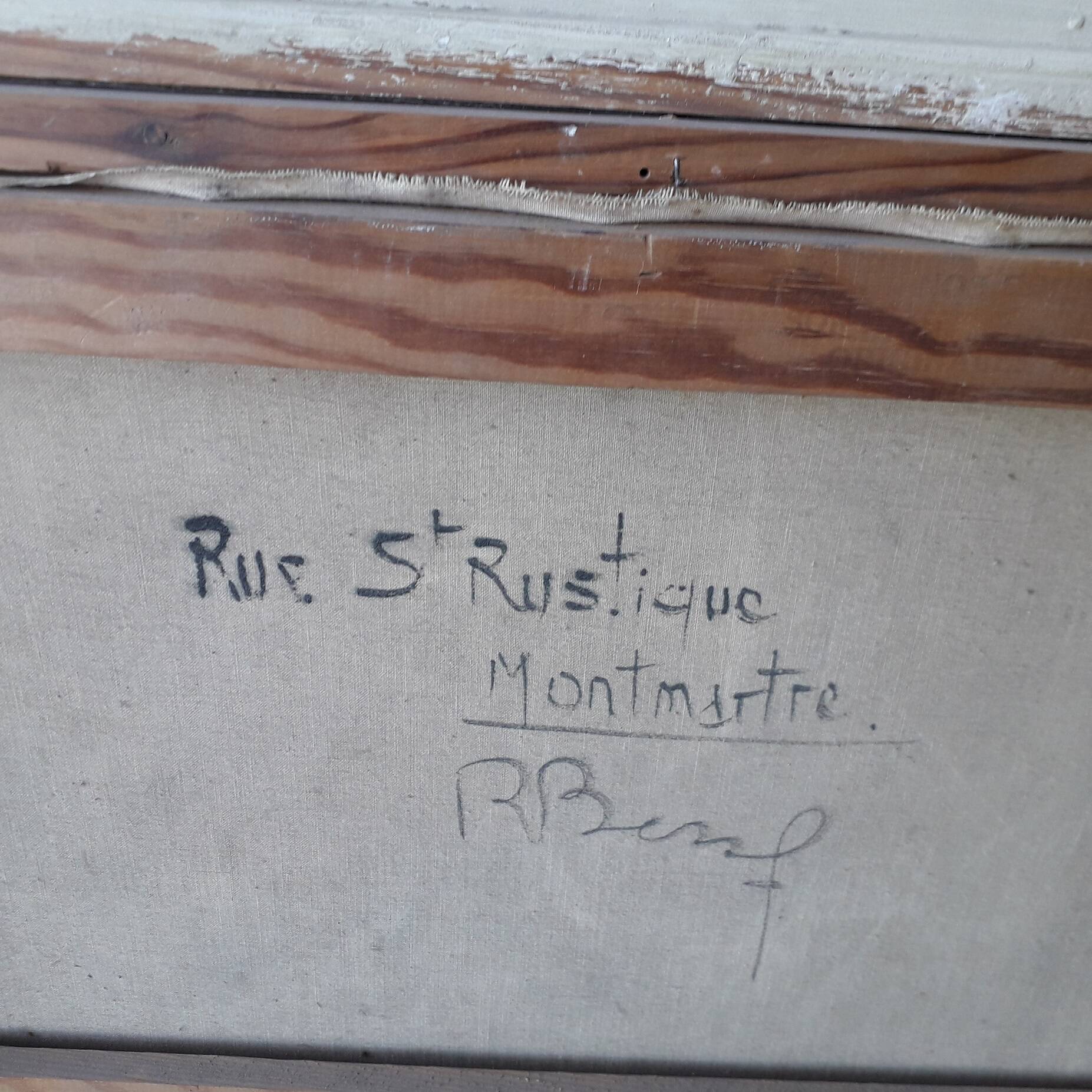 Painting table Montmartre Paris Raymond Besse