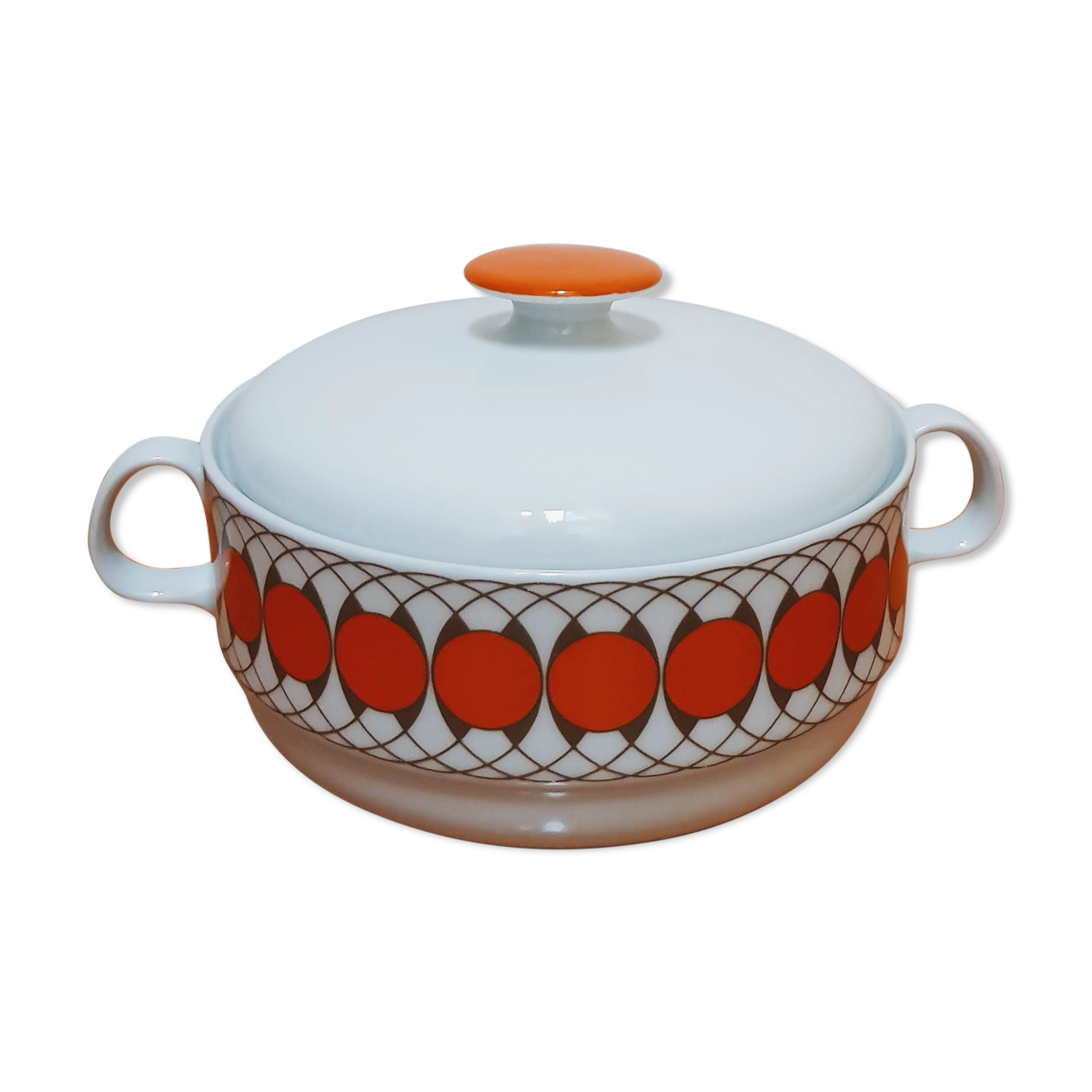 1970s Vintage Space Age Serving Dish Tureen by Bareuther Waldsassen