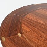 Dyrlund Lotus Flip Flap dining table in rosewood Denmark 1960