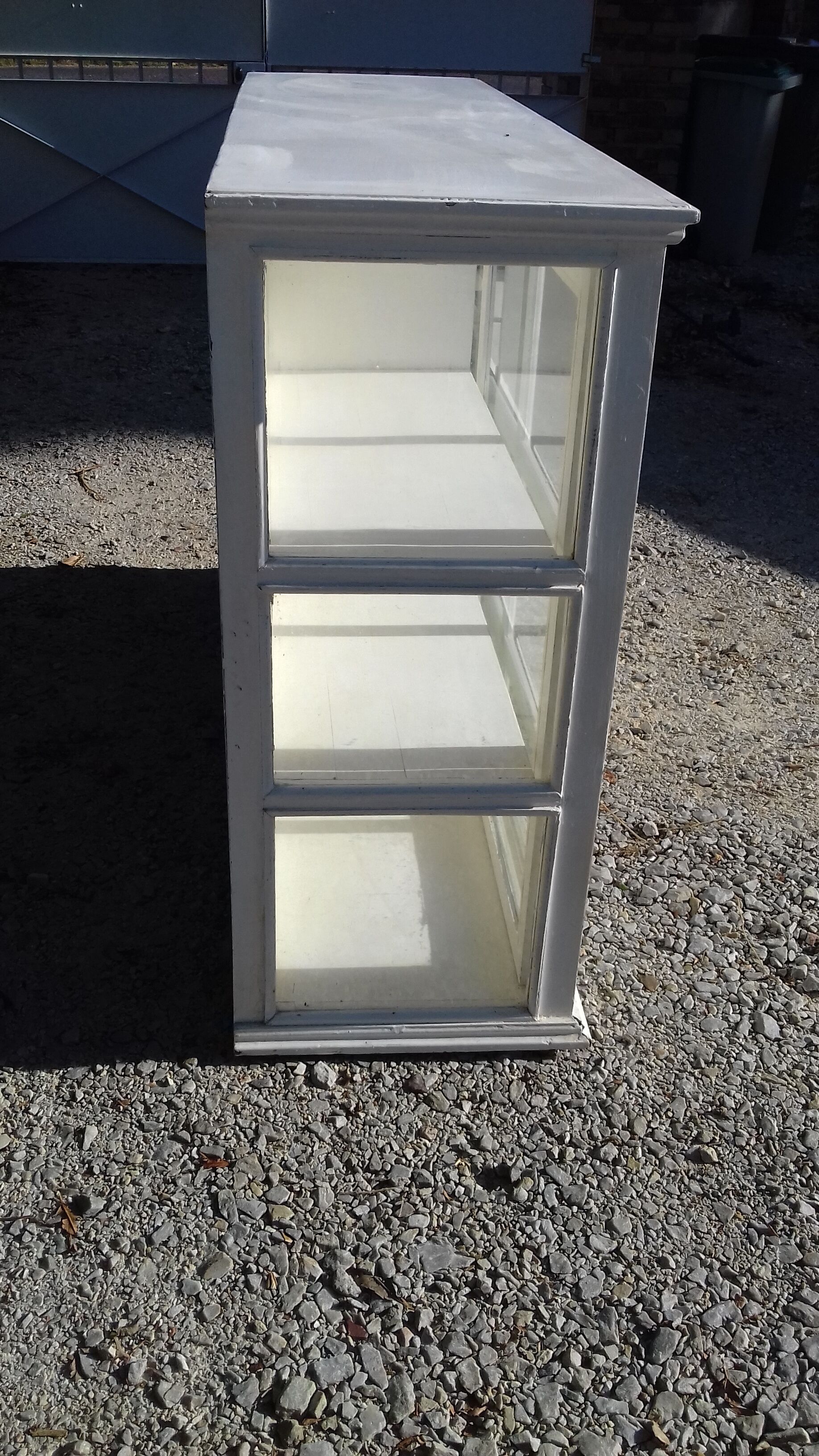 Showcase 2 doors sliding white