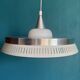 Scandinavian aluminium & opaline suspension - LYFA design by Bent Karlby