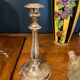 Candle holder christofle silver metal .
