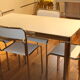 Table from the 70's formica in white and stainless steel