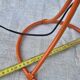 Vintage Space Age orange opaline table lamp 70s
