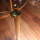 Vintage round brass coffee table, France 1960