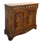 Cabinet d'appoint en marbre de style Louis XVI français antique.