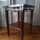 Small square side table/serving table in Art Deco style.