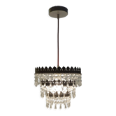 Lustre a pampilles verre vintage