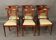 6 chairs from the brand Pierrefeu, a Lyon-based manufacturer, mahogany.