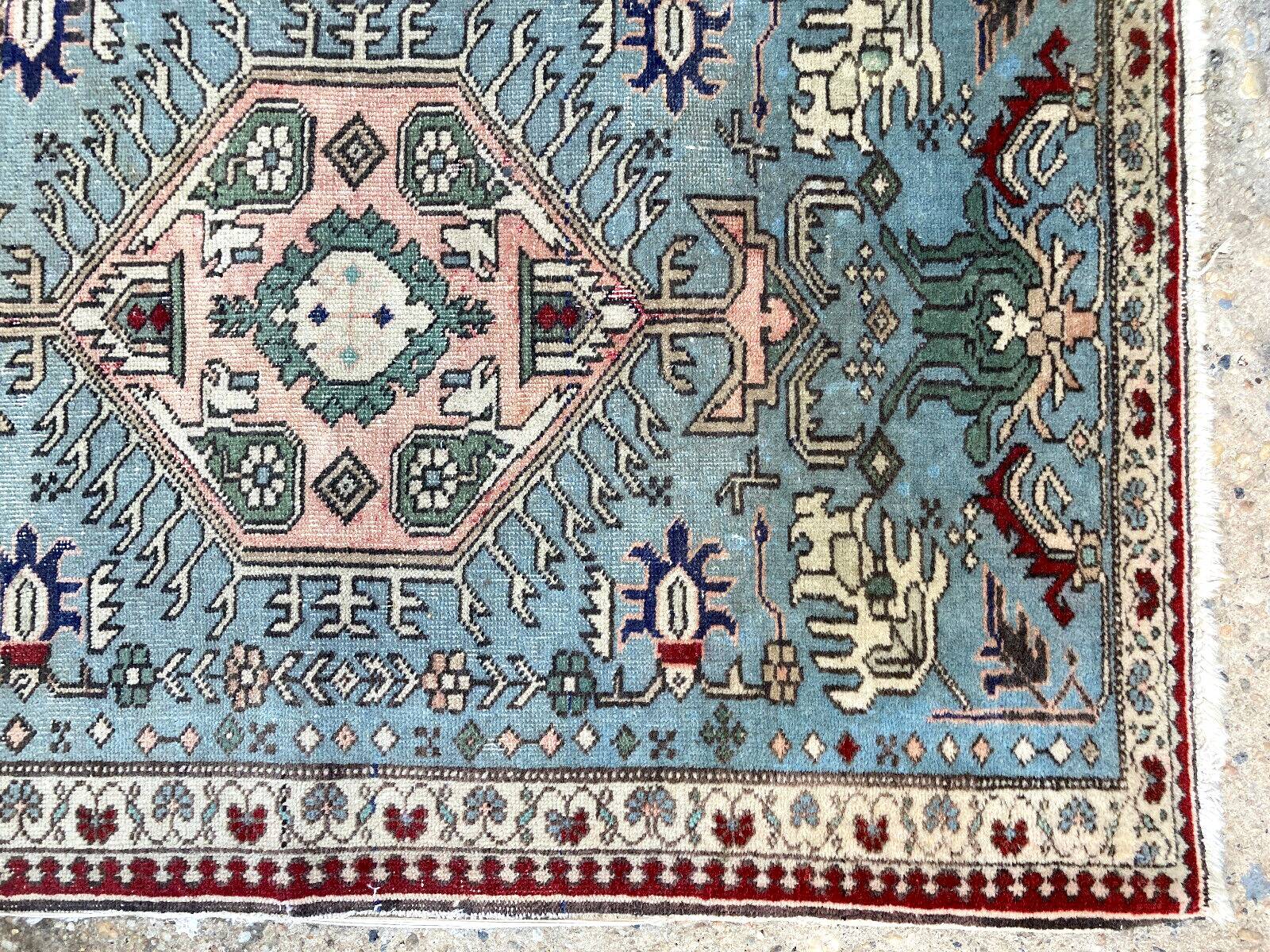 Old carpet, far east, 108x68 cm