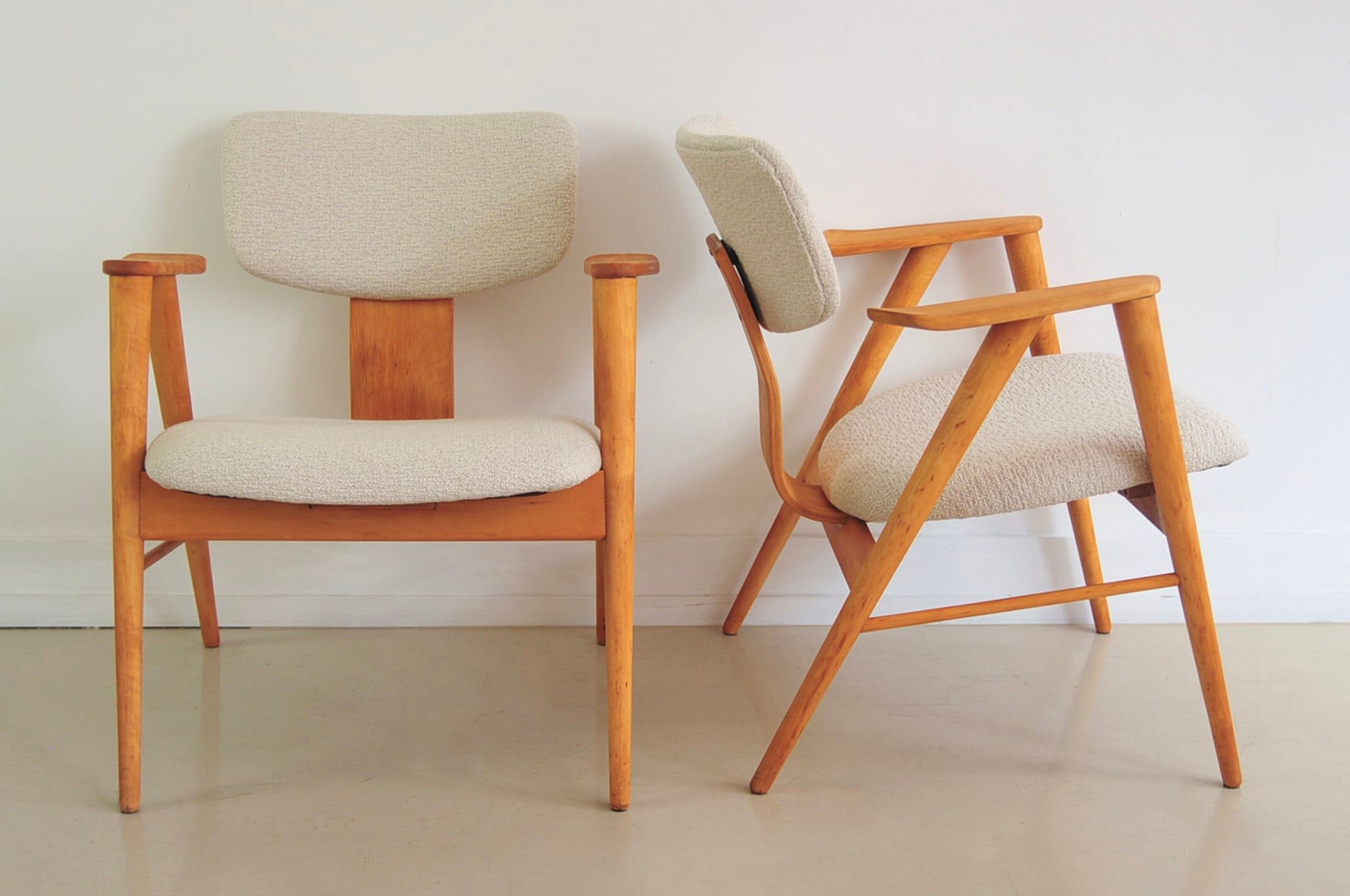 Set of 2 Pastoe FT14 armchairs