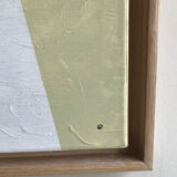 Contemporary abstract painting framed - oil on canvas - 85 x 65 cm