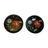 Pair of bottle bottoms  Leon Longwy