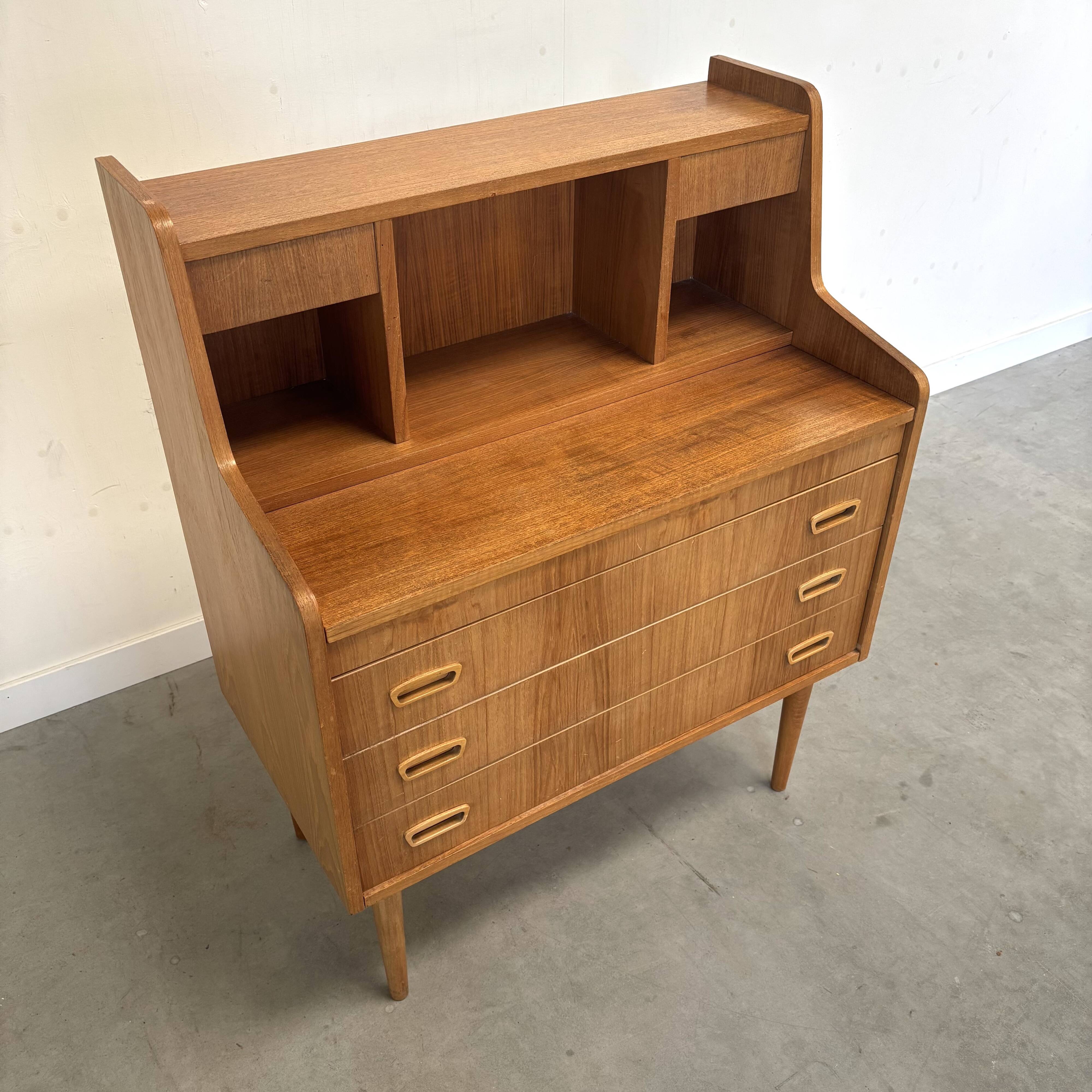 Danish teak secretaire 1960s