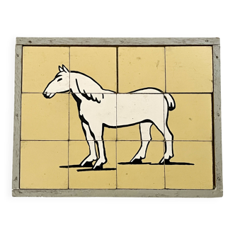 Wooden puzzle frame from the 1930s/40s depicting a horse.