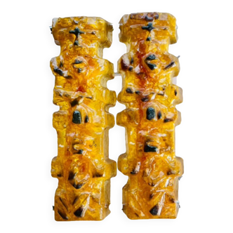 Matius Totem French Pop Art wall lights, sculpture, 1970