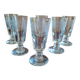 6 coffee glasses Greek engraving framed XIX th