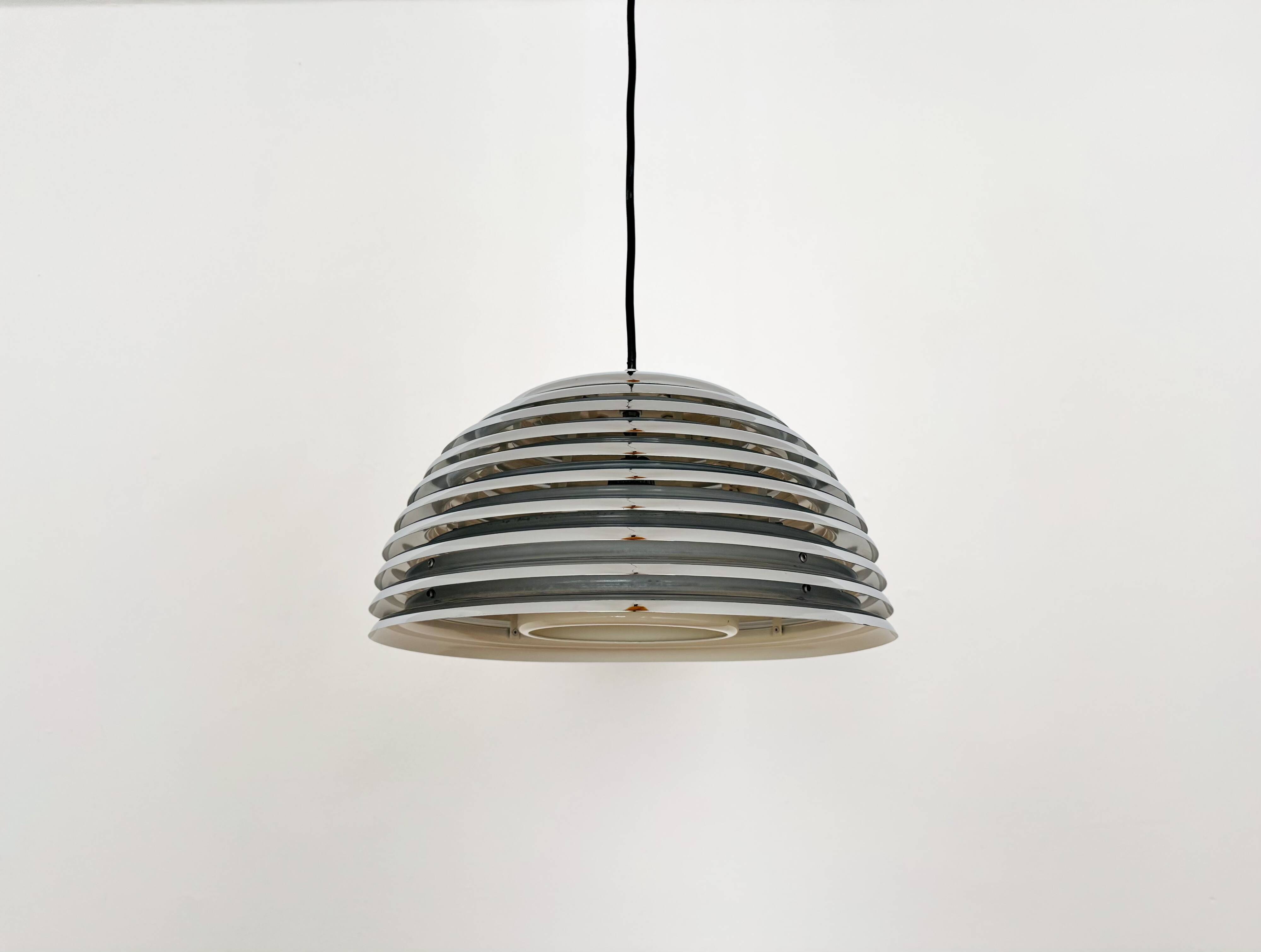 Chromed 1970s Pendant Lamp by Kazuo Motozawa for Staff
