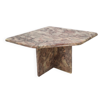 Table basse ou table d'appoint en marbre italien, années 1970