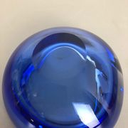 Blue Murano glass ashtray Murano, Italy, 1970s