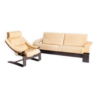 Ensemble canapé + fauteuil "Kroken". Conception par Åke Fribytter pour Nelo Möbel. Suède. 90's