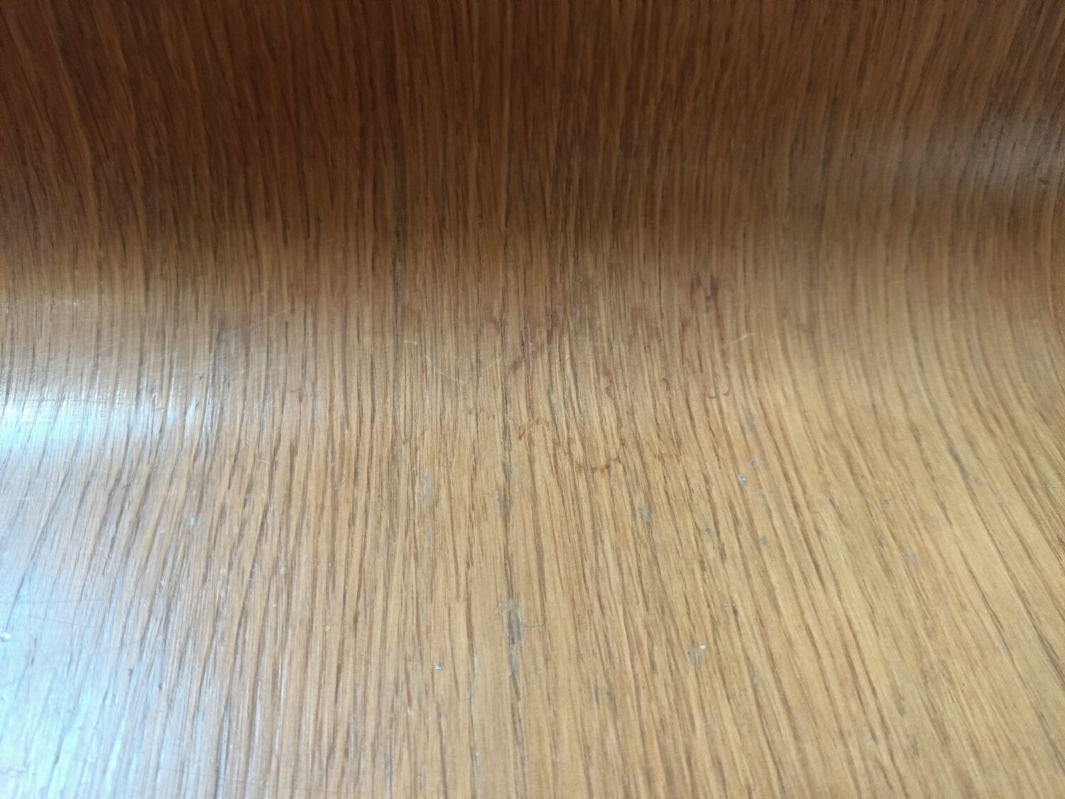 Curved wooden coffee table