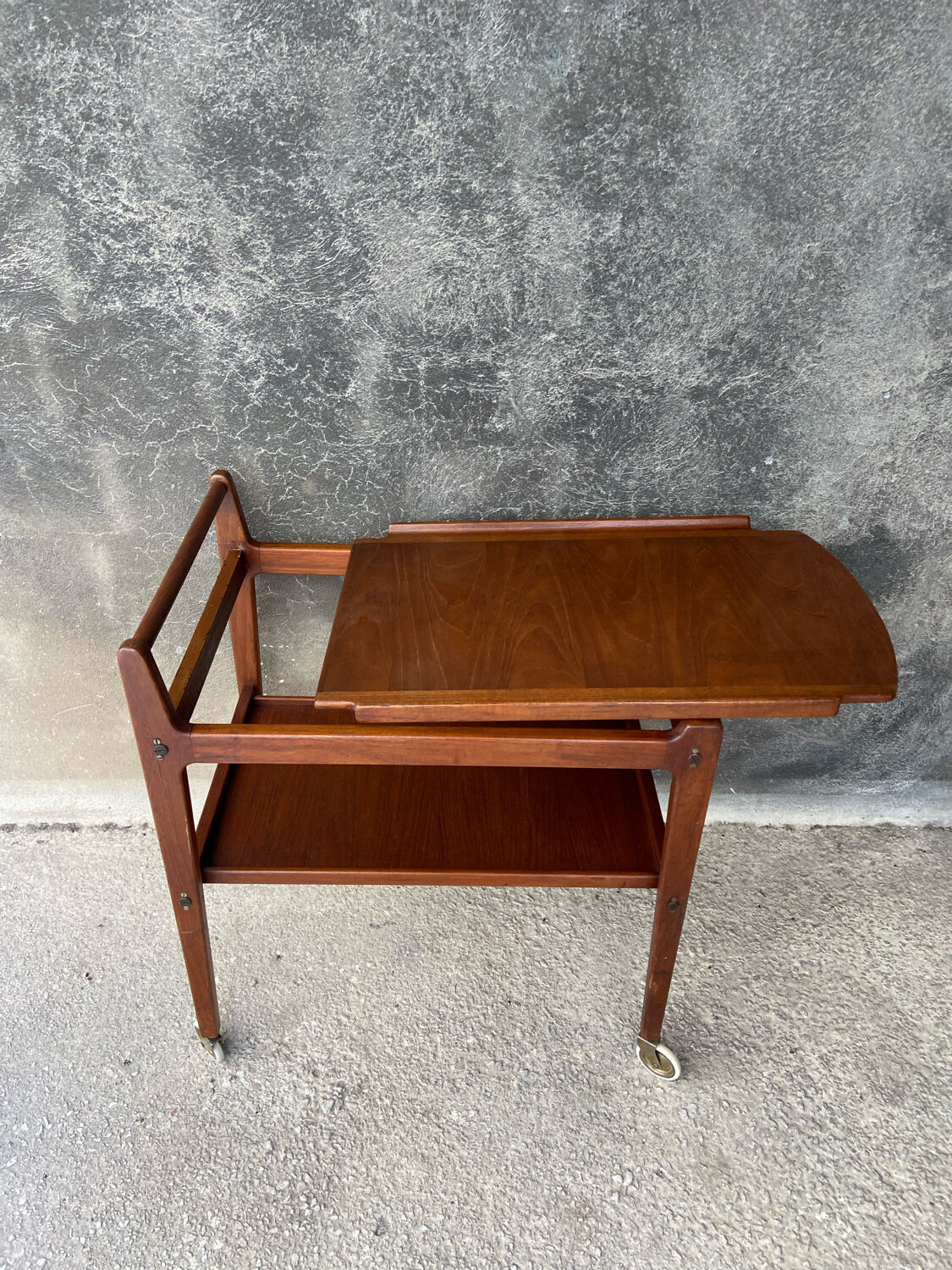 Teak kitchen trolley