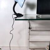 Grey clip lamp