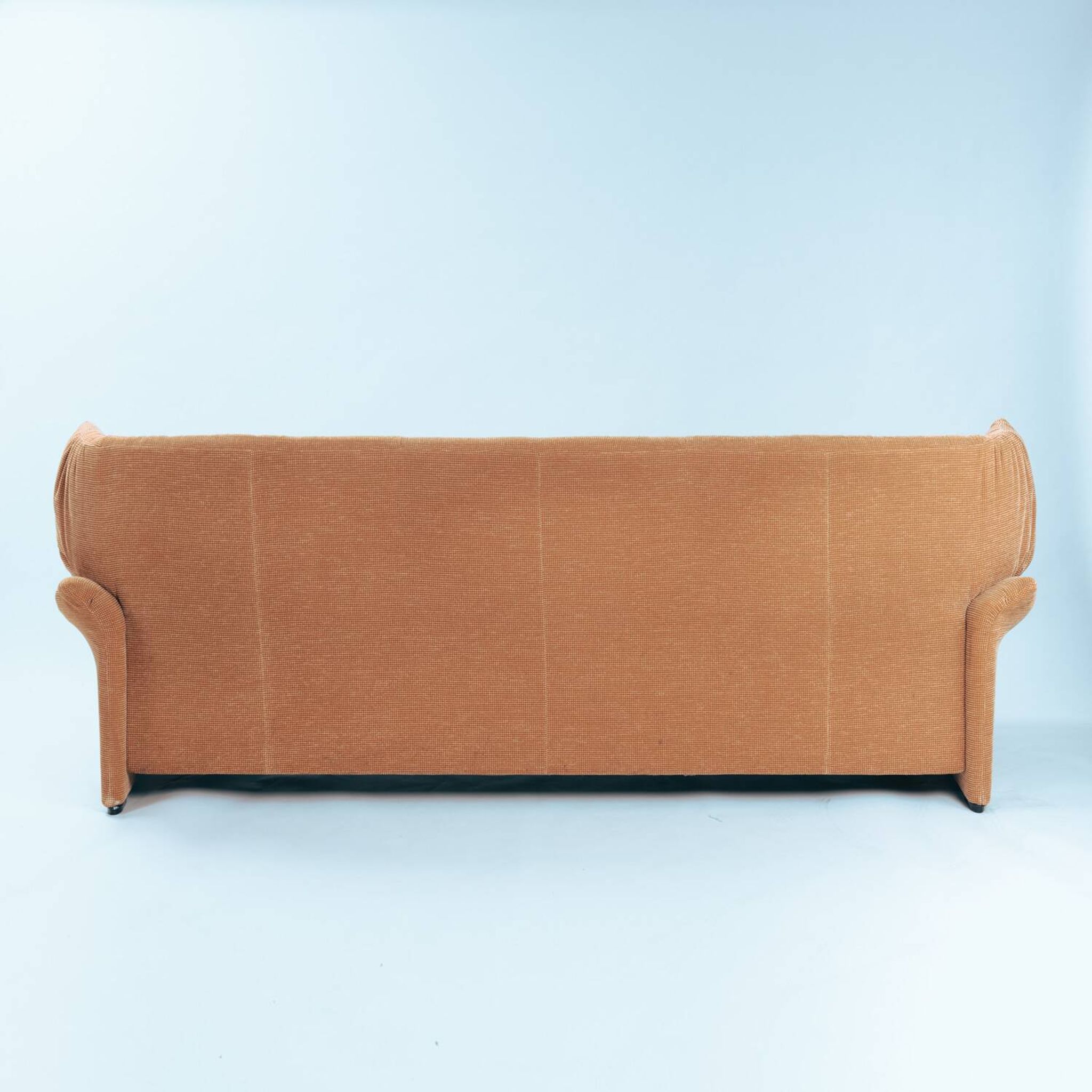 Cassina Portovenere Vico Magistretti wingback peach salmon  sofa Maralunga
