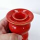 Vintage Ceramic Red Candlestick Candle Holder Schramberg Germany