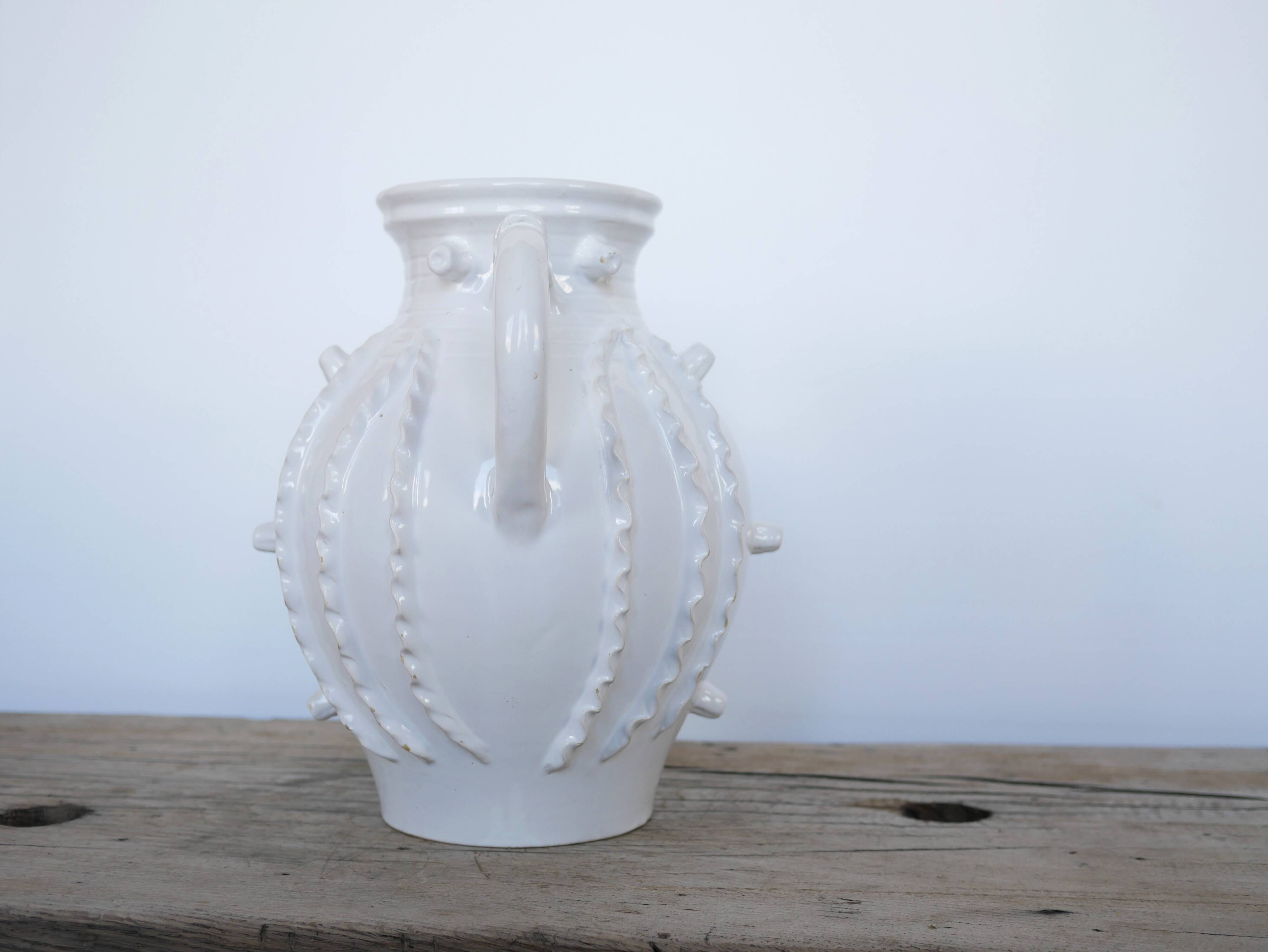 Vintage ceramic vase by Emile Tessier