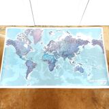 Air France planisphere 158 by 96cm