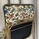 Lafuma folding chairs "Chantazur" floral upholstery from the 1960s.