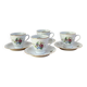 4 fine porcelain cups from Ćmielów