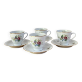 4 fine porcelain cups from Ćmielów