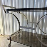 70s metal serving trolley