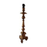 Old chandelier in gilded wood