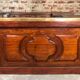 Oak counter bar and its back bistro glass bar 1900s/1930s