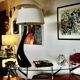 Large vintage ceramic lamp for drimmer 1970