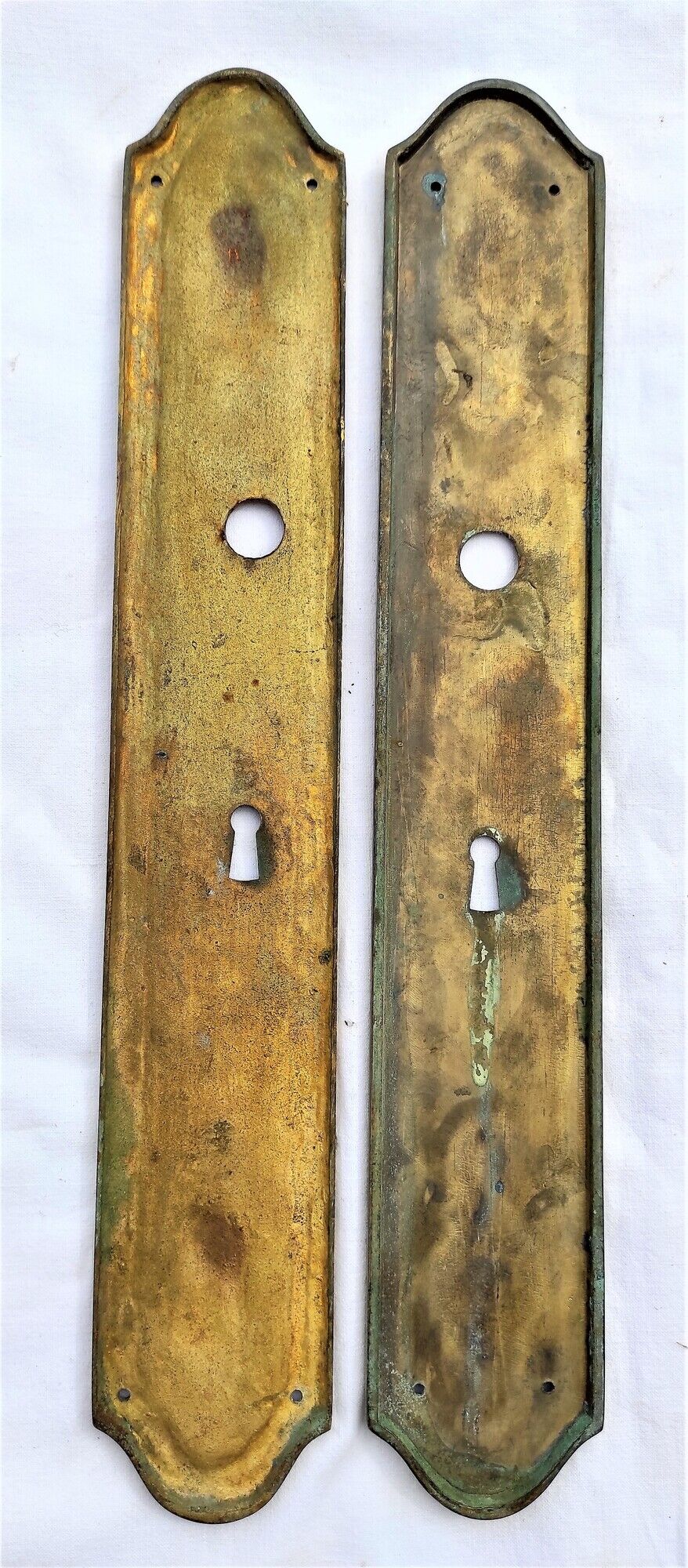 Brass plates with lock entry