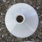 White opaline lampshade from the 1940s