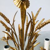 Chandelier ears of wheat in gilded metal, circa 1960