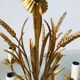 Chandelier ears of wheat in gilded metal, circa 1960