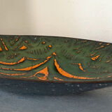 Vintage leaf cup 70' enamelled metal