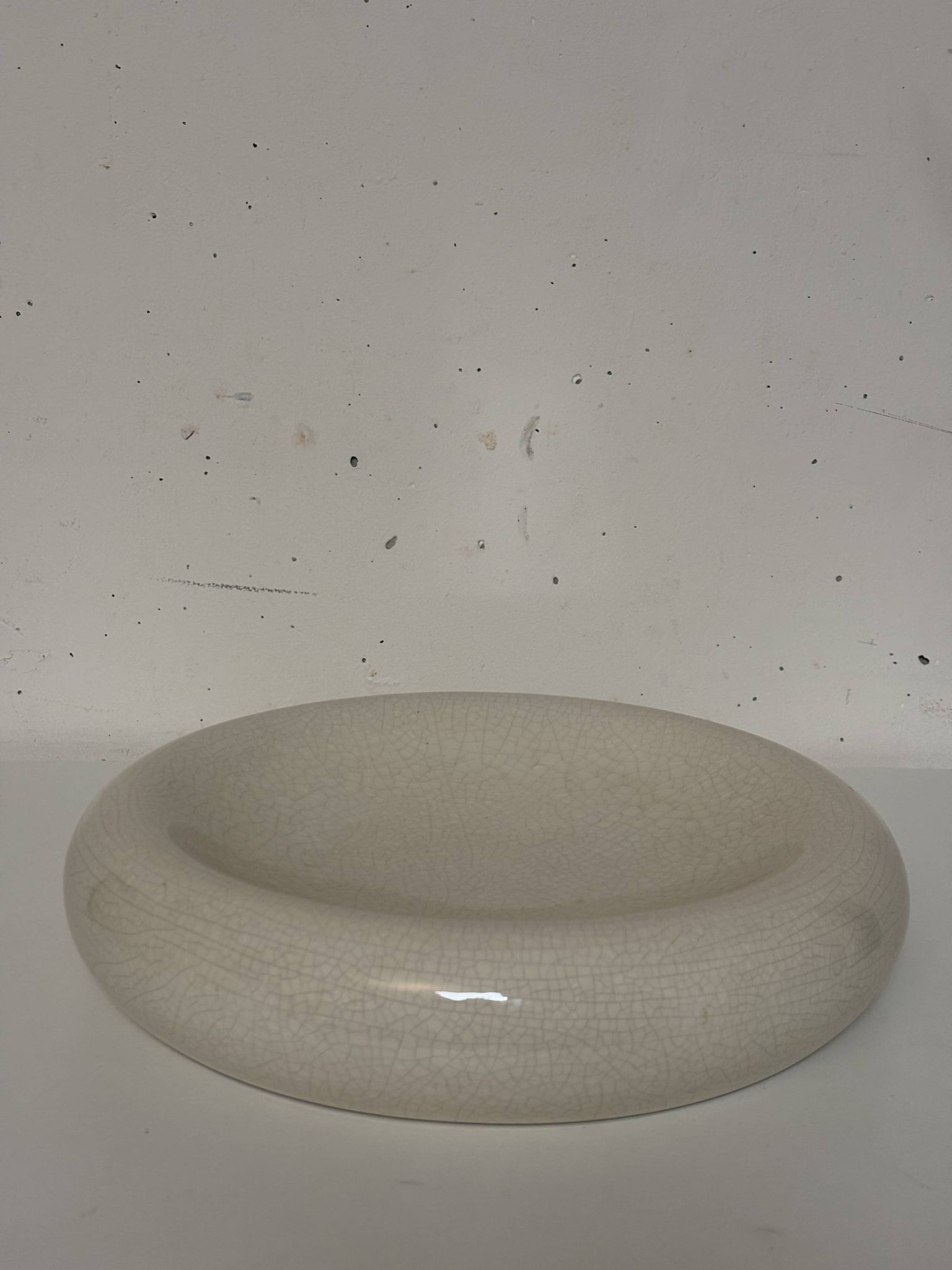 Vide poche, plat en céramique craquelée 1980
