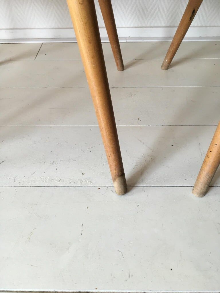 Midcentury hungarian chairs, side chairs by Judit Burian and Erika Szek, 1950s