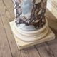 Column in purple and white breccia marble from Carrara, 19th century