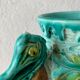 Spanish ceramic vase aquatic decoration