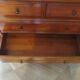 Cherrywood chest of drawers with ogee – 4 drawers – 80s – Louis Philippe style