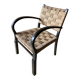 Vintage armchair with woven cord and wooden frame, Axel Larsson, circa 1960.